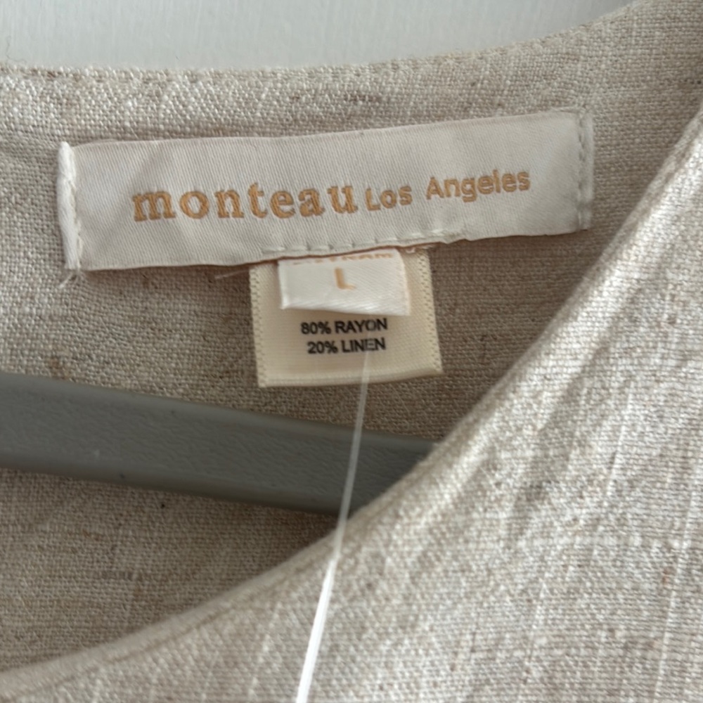 Linen Dress Short Sleeve - Picture 3 of 3